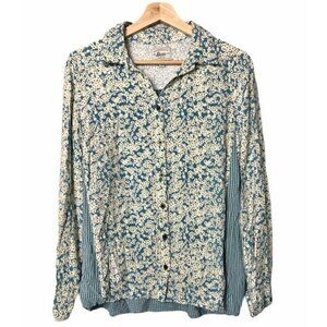 Bass Floral Long Sleeve Button Down M